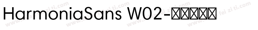 HarmoniaSans W02字体转换